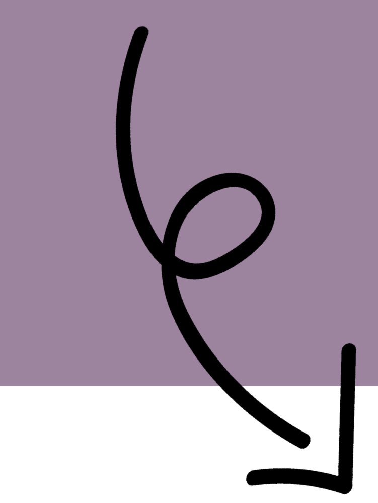 Dekoratives violettes Pfeil-Element